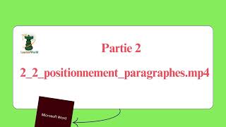 22 positionnements paragraphes mp4 [upl. by Obbard]