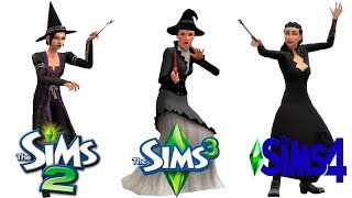 ♦ Sims 2 vs Sims 3 vs Sims 4  Witch  Spellcaster [upl. by Miehar]