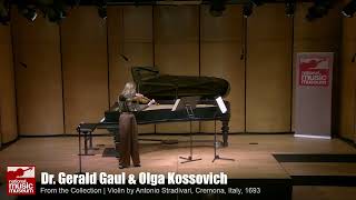 Paganini Caprice No 11  Olga Kossovich plays the Harrison Stradivari violin 1693 [upl. by Anaeerb]