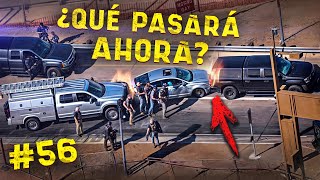 Persecuciones policiales en EEUU pone en peligro al perseguidor y a los automovilistas [upl. by Asyar]