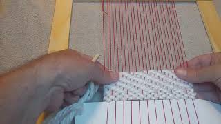 Twill Weaving on the DIY Small Frame Tapestry Loom Why is twill so dang hard [upl. by Griffith]