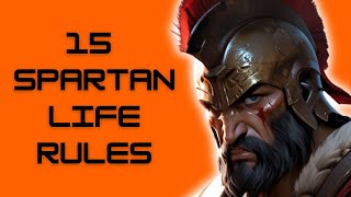 15 Spartan Life Rules How To Be Mentally Strong [upl. by Burty]