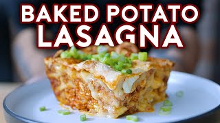 Loaded Baked Potato Lasagna from Bobs Burgers  Binging With Babish [upl. by Suiraj]