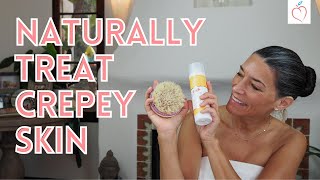 How to Treat Crepey Skin Naturally  Peaches Skin Care [upl. by Yawnoc219]