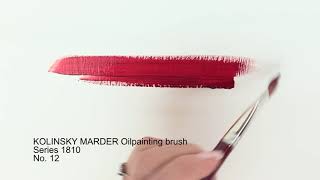 Da Vinci Kolinsky Red Sable Oil Brushes  Bright Size 12 [upl. by Peggie340]