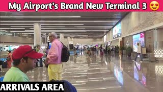 NEW LUCKNOW AIRPORT TERMINAL 3 Arrivals Area Tour [upl. by Oznohpla]