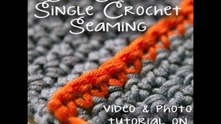 How to Crochet Slip Stitch and Single Crochet Seaming [upl. by Burrell]