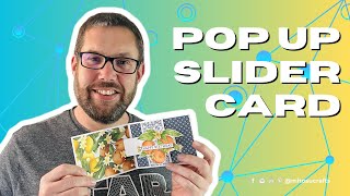 Make a Pop Up Slider Card Funfoldfriday [upl. by Lenahc]