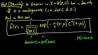 PP 64 Density for a multivariate Gaussian  definition and intuition [upl. by Tarrah564]