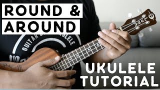 Round and Around Ukulele Tutorial  Kolohe Kai [upl. by Atilef]