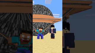 HELP Herobrine To Power Up Pull With Bigger And Bigger Bedrock friendship shorts trending anime [upl. by Oicam]