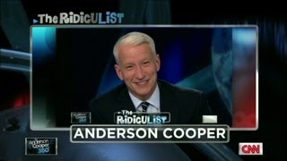 Anderson Cooper on RidicuList for 2nd giggle fit [upl. by Bj485]