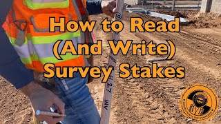 Surveying How to Read and Write Survey Stakes [upl. by Adianez]