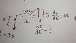 Related Rates 1 Problem Using Implicit Differentiation [upl. by Violeta900]