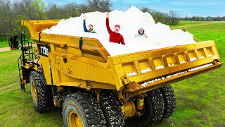 I Filled My Dump Truck With Packing Peanuts [upl. by Suoinuj]