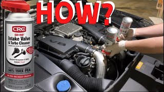 How to spray CRC intake valve and turbo cleaner on a Mercedes m278  w222  mercedes  repairjose [upl. by Ahsar]