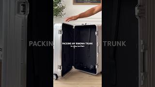 Packing my Rimowa Trunk suitcase for a long haul flight rimowaclassic [upl. by Johanna]