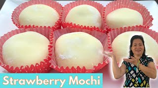 How to Make Delicious Strawberry Mochi at home [upl. by Sirraf456]