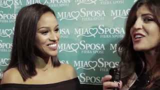 MiaSposa 2015  La sfilata della nuova collezione Francesco Arena  Intervista a Fanny Neguesha [upl. by Eneloj]