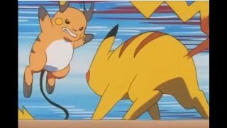 Pikachu VS Raichu pokemon battle [upl. by Usanis251]