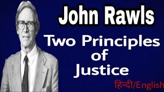 John RawlsTwo Principles of Justice In Hindi [upl. by Eiloj]