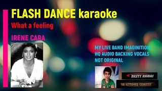 FLASHDANCE karaoke Irene Cara what a feeling backing vocals hq [upl. by Glinys]