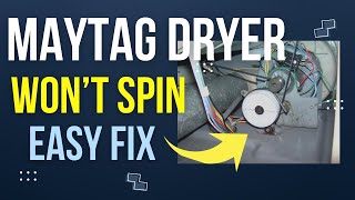 ✨ MAYTAG DRYER WON’T SPIN  Easy Belt Fix ✨ [upl. by Adelheid400]