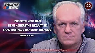 INTERVJU Branko Pavlović  Protesti neće dati rezultat a rasipaju narodnu energiju 582024 [upl. by Mitchiner]