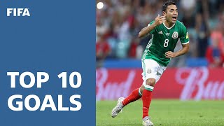 TOP 10 GOALS  FIFA Confederations Cup Russia 2017 [upl. by Redle]