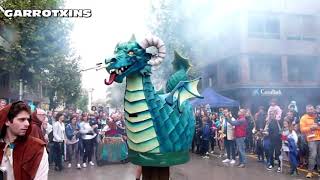 Banyoles Festa Major 2022 Arribada del Drac i Primer Truc 08102022 [upl. by Raven]