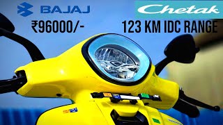 Bajaj Chetak 2901 First Ride Review  ₹96000 123 km IDC Range  Full Metal Body [upl. by Marcel]