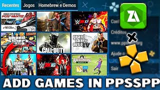 BEGINNERS TUTORIAL🔥How To Add Games In PPSSPP Emulator  How To Put Games In PPSSPP Emulator [upl. by Ellehcor365]