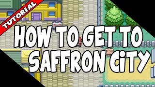 HOW TO GET TO SAFFRON CITY ON POKEMON FIRE RED AND LEAF GREEN [upl. by Netloc]