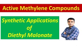 Synthetic applications of Diethyl malonate Malonic ester  Dr Bharat Baria [upl. by Jezabelle]