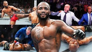 How Leon Edwards KOD Kamaru Usman With Head Kick UFC 278 Fight Highlights [upl. by Yrtneg]