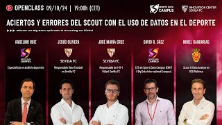 🚀 OPENCLASS Aciertos y Errores del Scout con el Uso de los Datos en el Deporte ⚽📊🔍Scouting Futbol [upl. by Nollat]