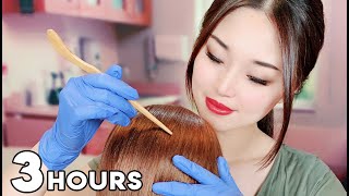 ASMR Sleep Time  3 Hours of Hair Treatments [upl. by Mozza]