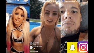 WWE SnapchatInstagram ft Alexa Bliss Mandy Rose Becky Lynch Baron Corbin Sheamus n MORE [upl. by Showker173]