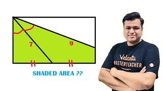 Find the Shaded Area  IOQM 2024  ISI  CMI  Maths Olympiad Preparation  Chetan Sir  VOS [upl. by Anirak754]