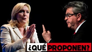 ¿Cuáles son las propuestas económicas de Le Pen y Mélenchon [upl. by Felty288]