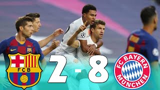 82 What a night Highlights FC Barcelona  FC Bayern [upl. by Seravaj]