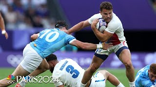 France v Uruguay  Paris Olympics 2024 Mens Rugby Highlights  NBC Sports [upl. by Annoj603]