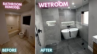 Building a WETROOM  Bathroom Renovation [upl. by Nomae]