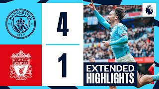 EXTENDED HIGHLIGHTS  Man City 41 Liverpool  Grealish inspires huge win [upl. by Biamonte]