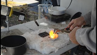 Refining 26 grams of dirty gold powder recovered from electronic waste Part 2 [upl. by Yve]