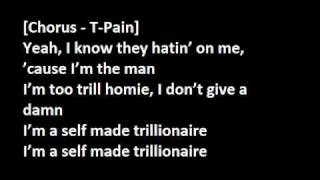 Trillionaire Bun B feat TPain Lyrics on Screen [upl. by Nwahsram]