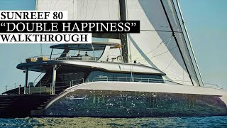 Catamaran for Sale  Sunreef 80 Sailing Catamaran  quotDouble Happinessquot  Full Walkthrough [upl. by Nwahsyar]