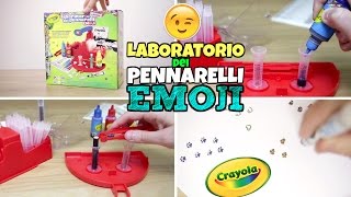 Nuovo LABORATORIO DEI PENNARELLI con punte EMOJI CRAYOLA [upl. by Scevor]