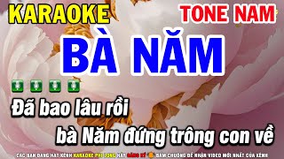 Karaoke Bà Năm Tone Nam Nhạc Sống Dễ Hát  Karaoke Phi Long [upl. by Eenert378]