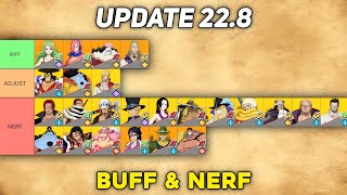 UPDATE 228  SHANKS NERF SABO NERF KATAKURI NERF LAW NERF AND MORE  One Piece Fighting Path [upl. by Sherrie614]